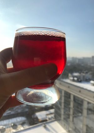 Компот із заморожених ягід на цукровому сиропі