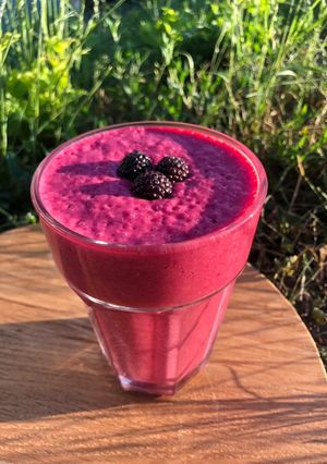 Молочний коктейль з малини