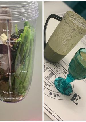 Смузі із шпинату з бананом