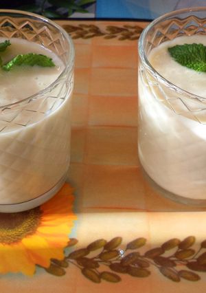 ПП Коктейль из кефира, зефира и банана