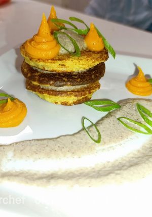 Деруни з потрошками/Potato pancakes with offal