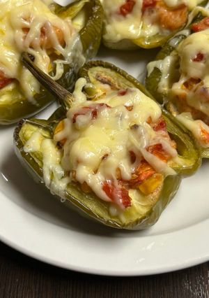 Запечені перці з куркою