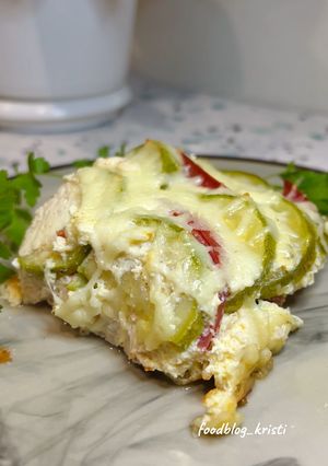 Запіканка з кабачком і куркою