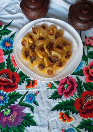 Запечена картопля з салом