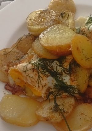 Картопля із яйцями