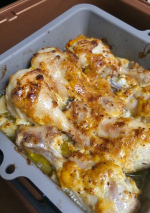 Курка в мультипечі з картоплею. Повноцінна вечеря