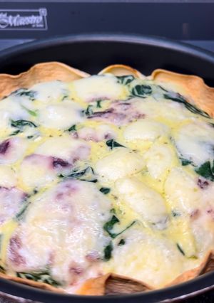 Лінивий кіш зі шпинатом