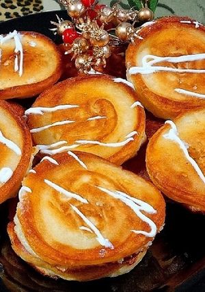 Оладки з начинкою на сніданок. Тісто на кефірі