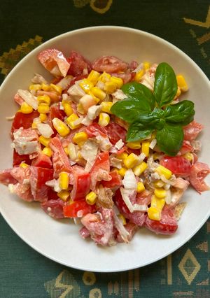 Овочевий салат з куркою