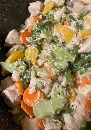 ПП Курка з овочами у вершках