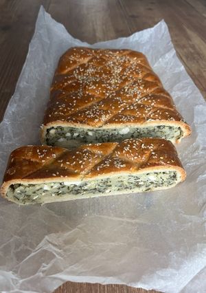 Пиріг зі шпинатом та картоплею