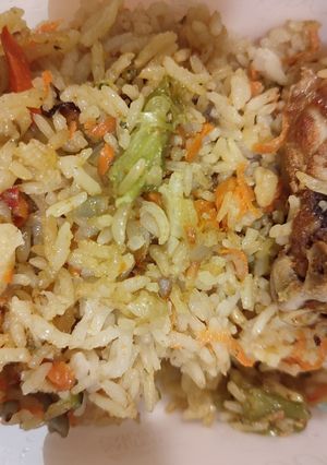 Рис з курочкою в духовці