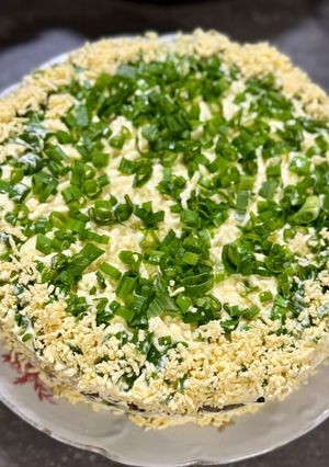 Салат з куркою та грибами