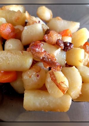 Смажена варена картопля