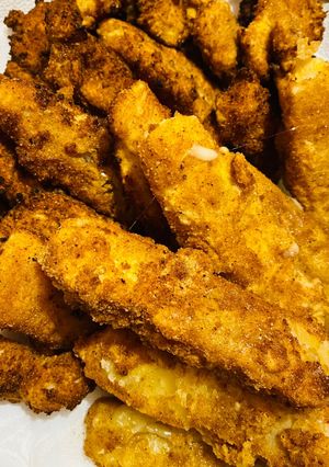 Сир і курка у фритюрі