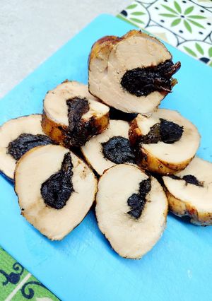 Закуска, свиная вырезка с черносливом