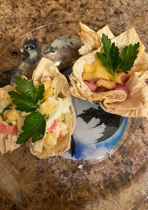 Закусочні корзинки з лаваша