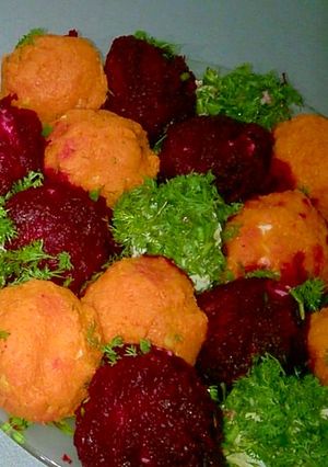 Салат - закуска светофор на новый год