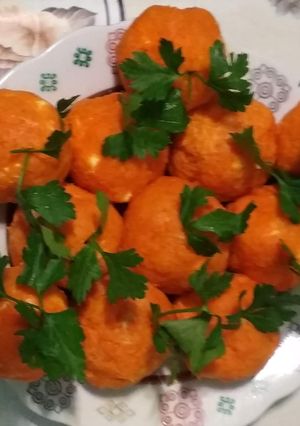 Закуска "Сирні мандарини"