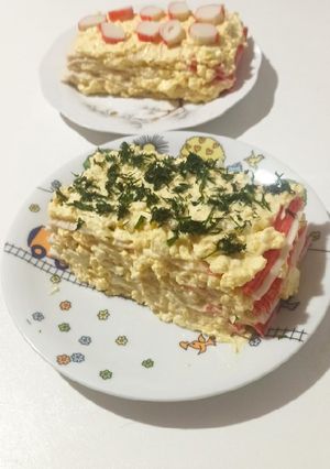 Закуска з крабових паличок