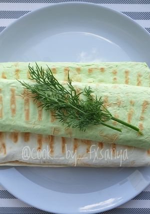 Закуска із лаваша на грилі