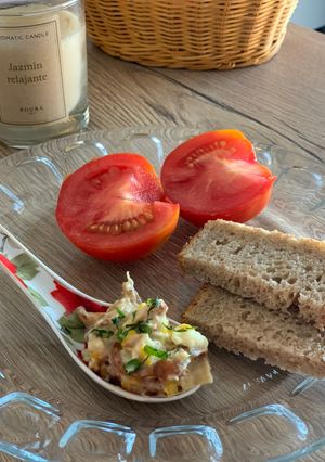 Закуска зі смажених лисичок з плавленим сирком