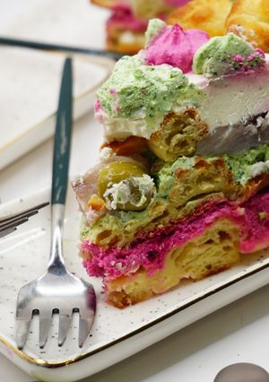 Закусочний торт з заварного тіста