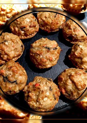 Тарталетки з курячим філе, сиром, крабовими паличками і норі запечені в духовці