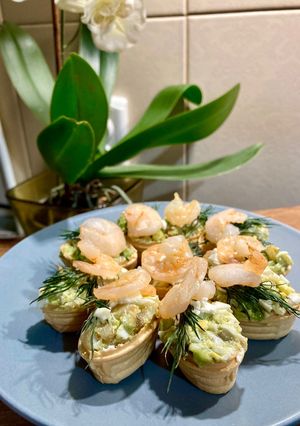 Тарталетки з креветками