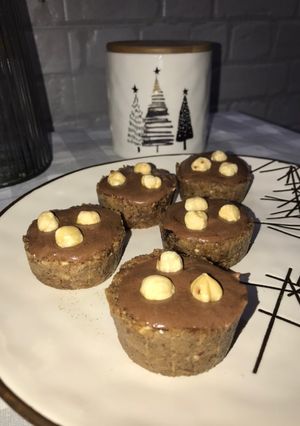 Фундучні тарталетки з шоколадним ганашем