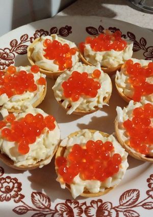 Тарталетки з сиром і яйцем